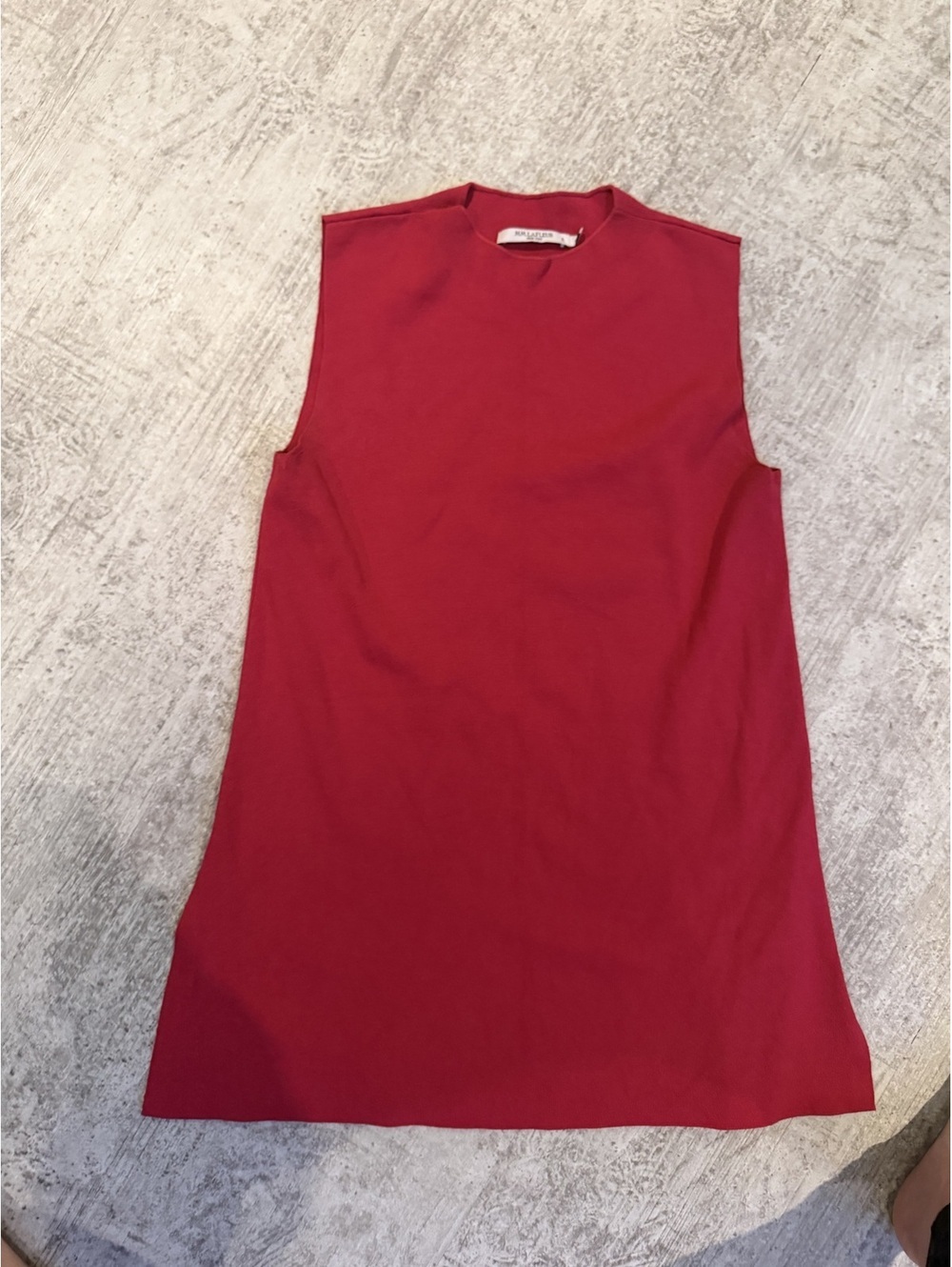 Mm LaFleur The Giulia Top - 365 Stretch Knit red ribbed tank small